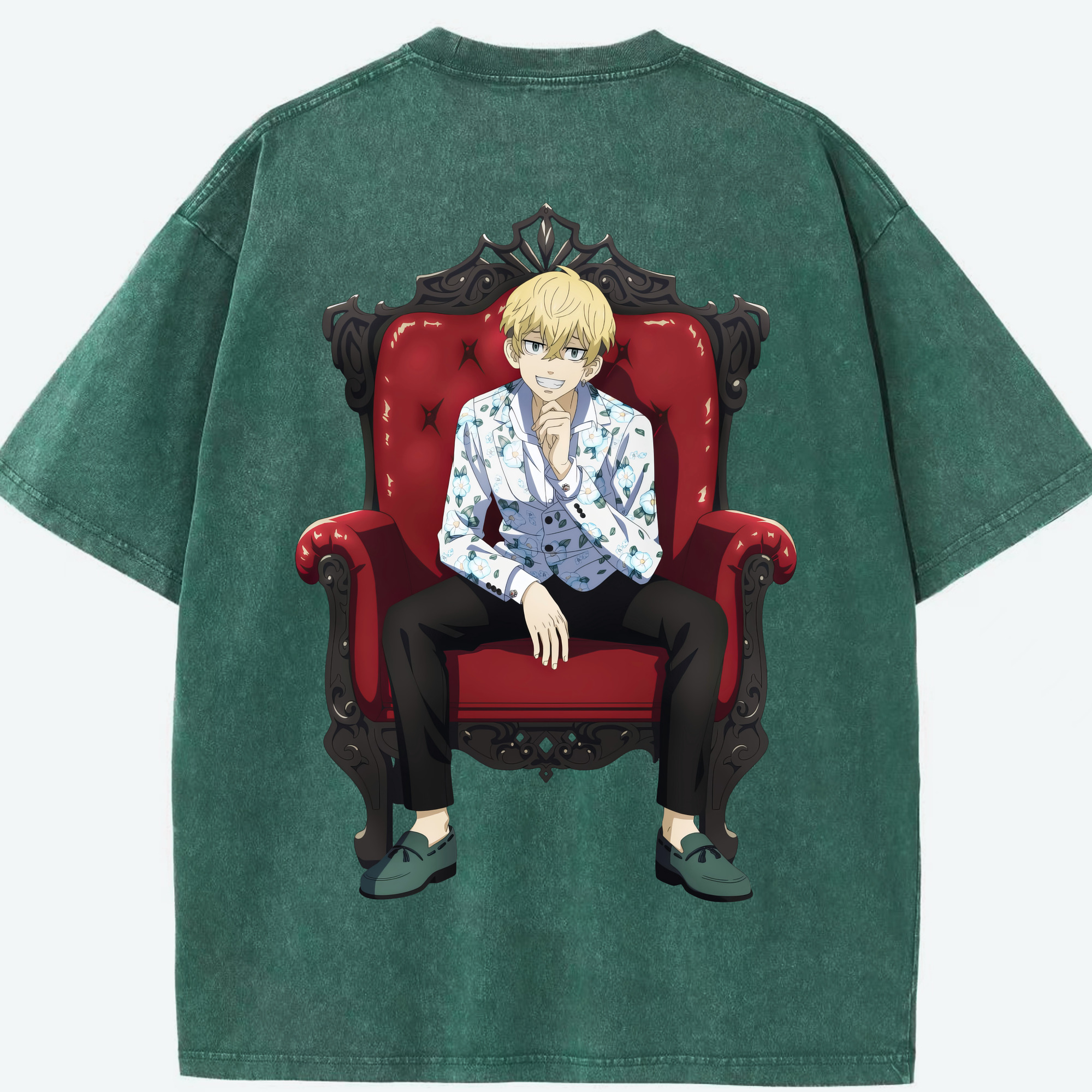 （画像用） 東京リベンジャーズ Tokyo Revengers 綿100% ヴィンテージ風 半袖Tシャツ（背面プリント）